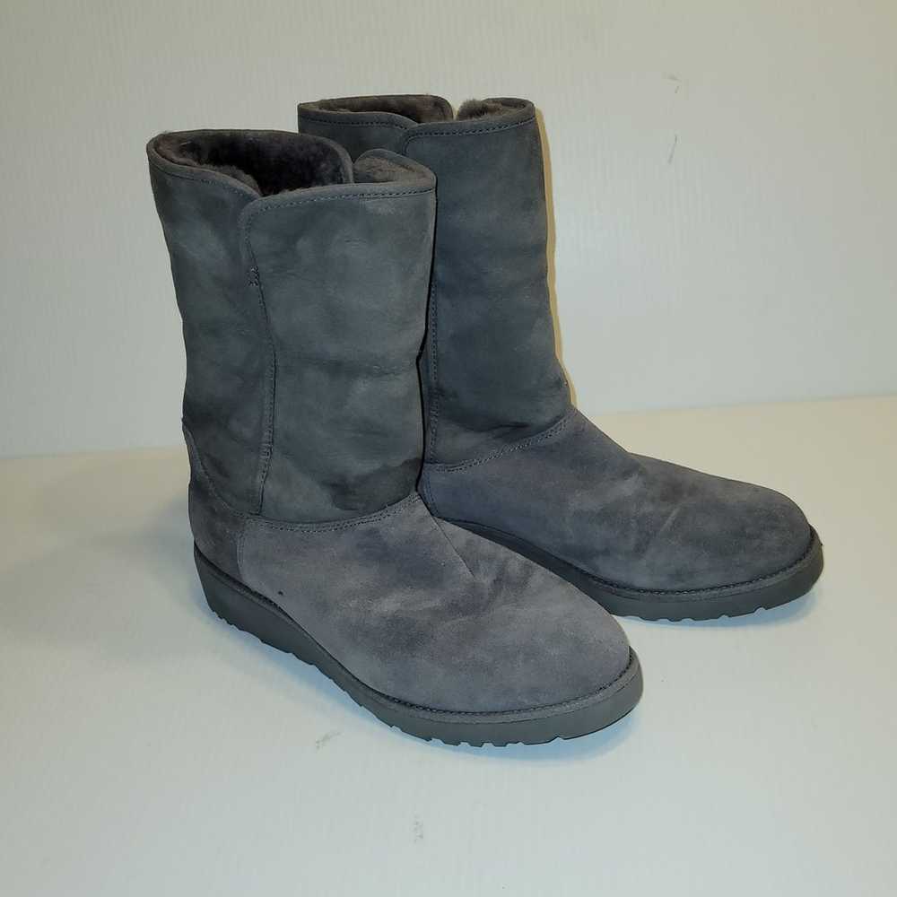 UGG Australia  Grey CLASSIC SLIM SHEEPSKIN WEDGE … - image 3