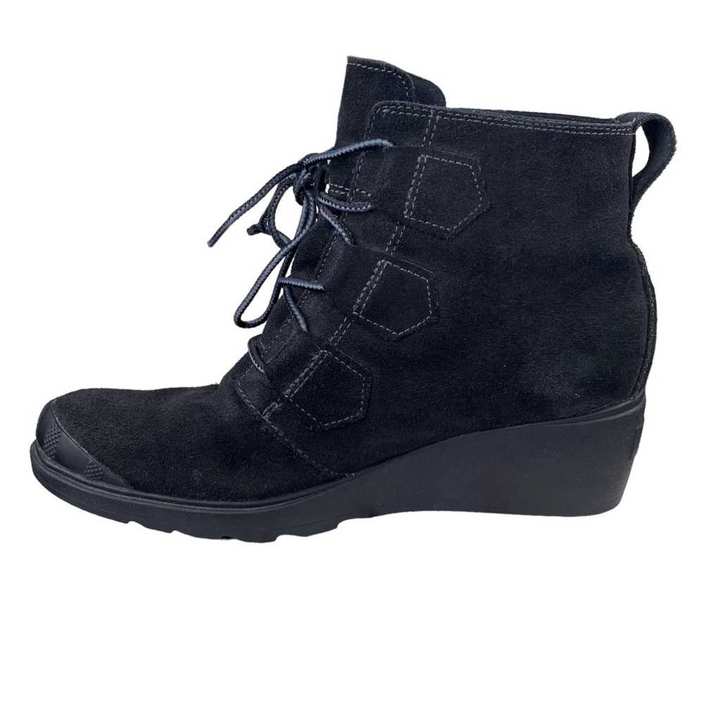 Sorel Women’s Toronto Black Suede Wedge Boot Size… - image 2