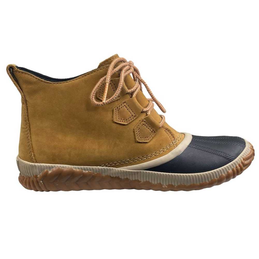 Sorel Women’s Out and About Brown Leather Duck Bo… - image 4