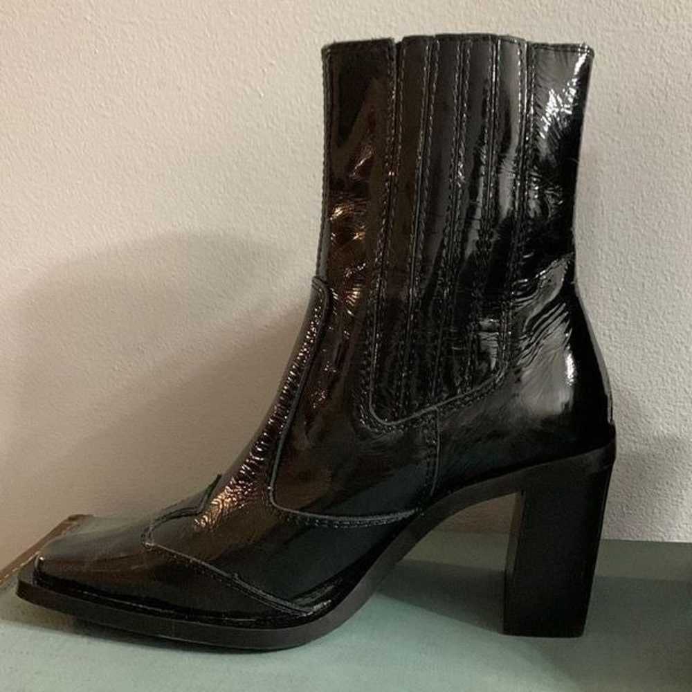 Topshop boots Honduras Black Patent Leather Slip … - image 2