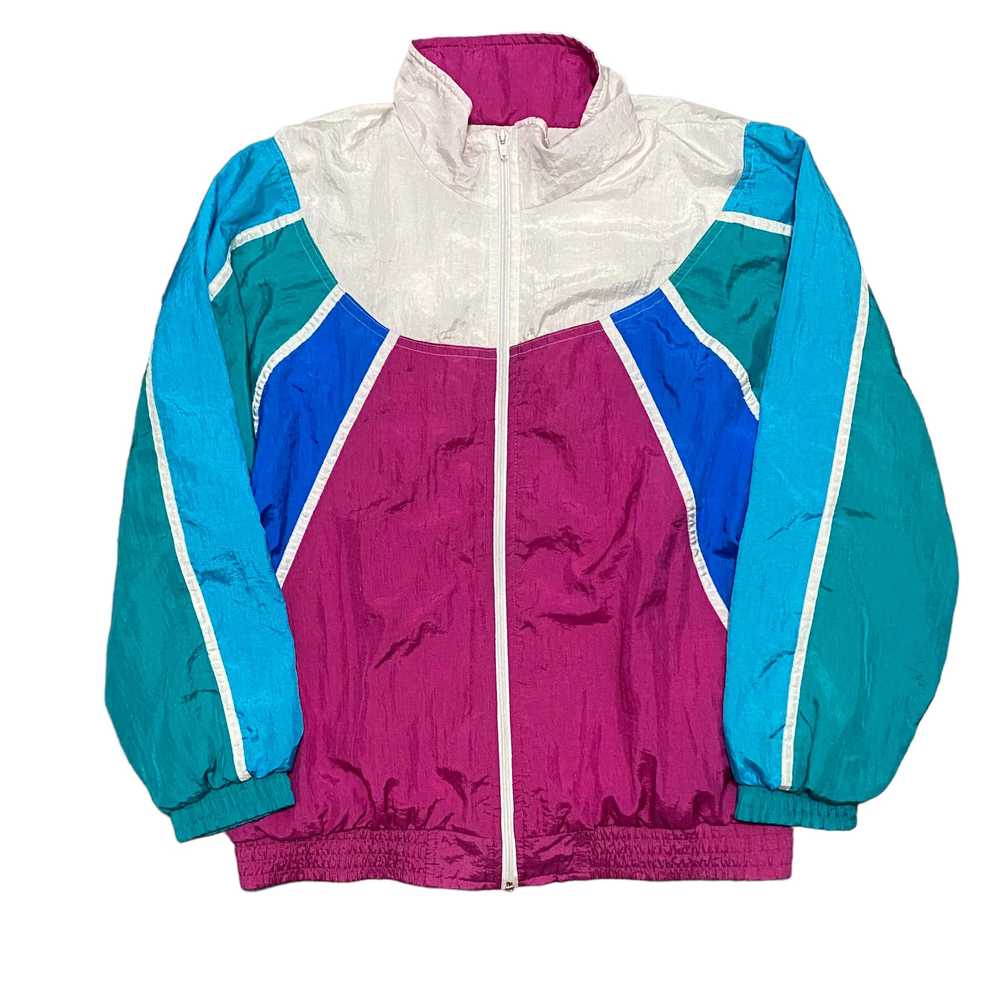 Vintage Vintage 80s Bold Spirit Zip Up Windbreake… - image 1