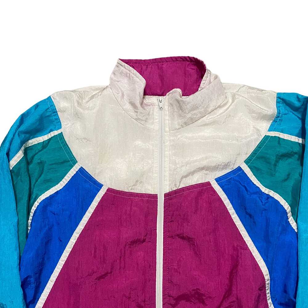 Vintage Vintage 80s Bold Spirit Zip Up Windbreake… - image 2