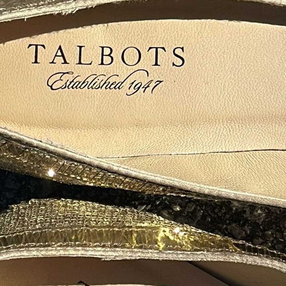 Talbots Gold Bling Slip-on Flats Size 7 1/2 - image 6