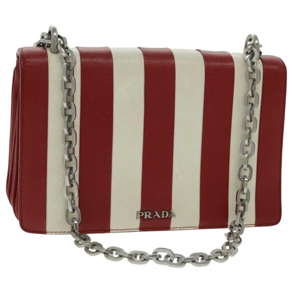 Prada PRADA Chain Shoulder Bag Safiano leather Re… - image 1