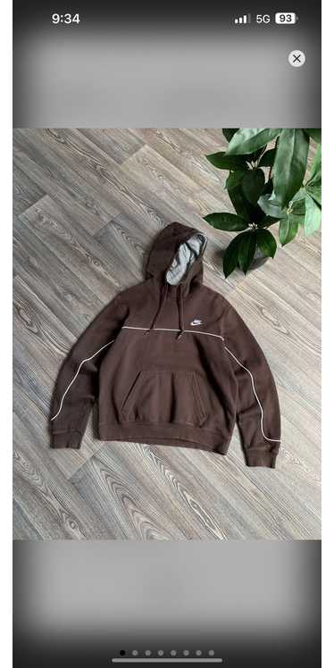 Nike × Vintage RARE BROWN NIKE HOODIE