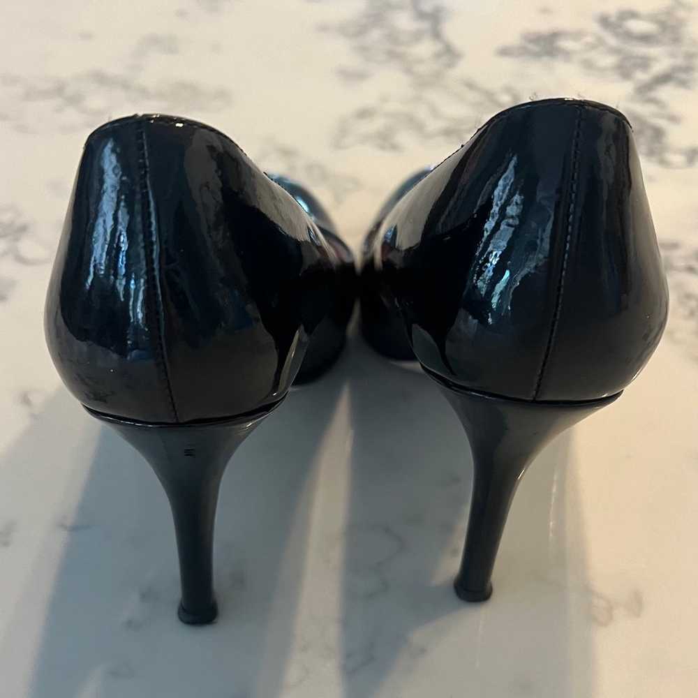 Kate Spade Patent Leather Pumps Glossy Black High… - image 2