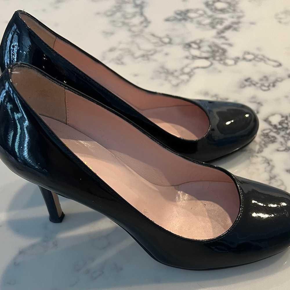 Kate Spade Patent Leather Pumps Glossy Black High… - image 3