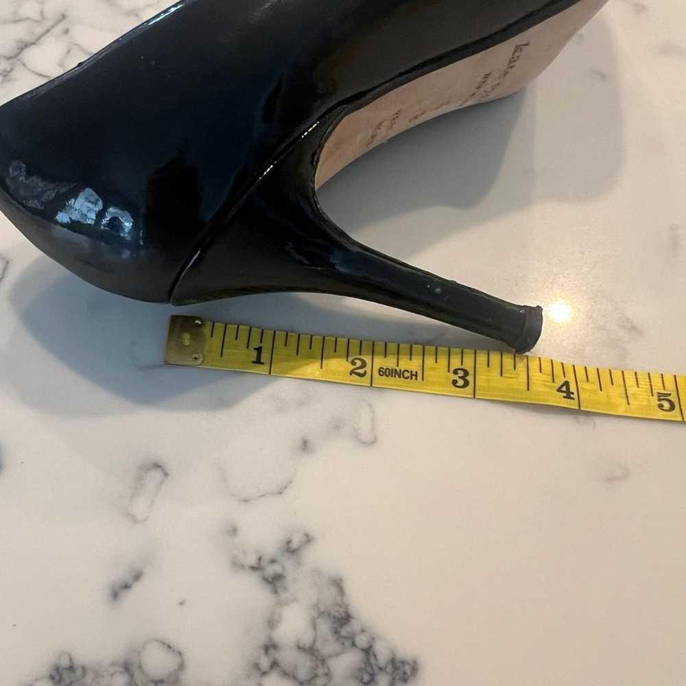 Kate Spade Patent Leather Pumps Glossy Black High… - image 5