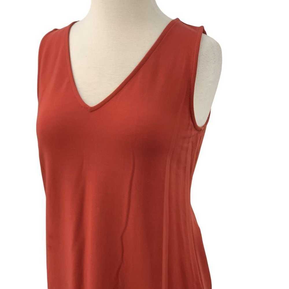 Garnet Hill Terracotta V-Neck Sleeveless Maxi Flo… - image 7