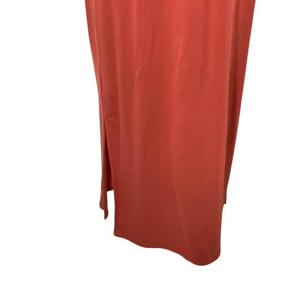 Garnet Hill Terracotta V-Neck Sleeveless Maxi Flo… - image 8