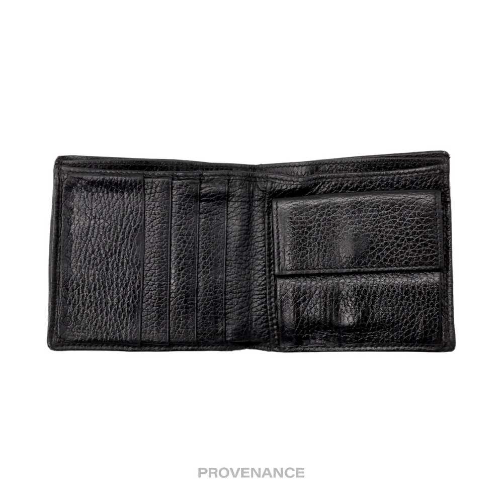 Gucci 🔴 Gucci Bifold Wallet with Web - Black Lea… - image 6