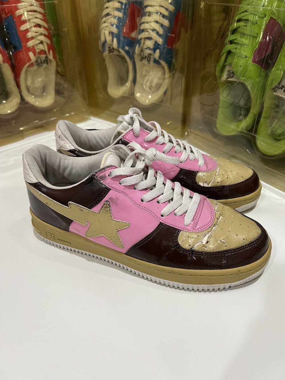 Bape OG BAPE “PINK COFFEE” BAPESTA - image 3