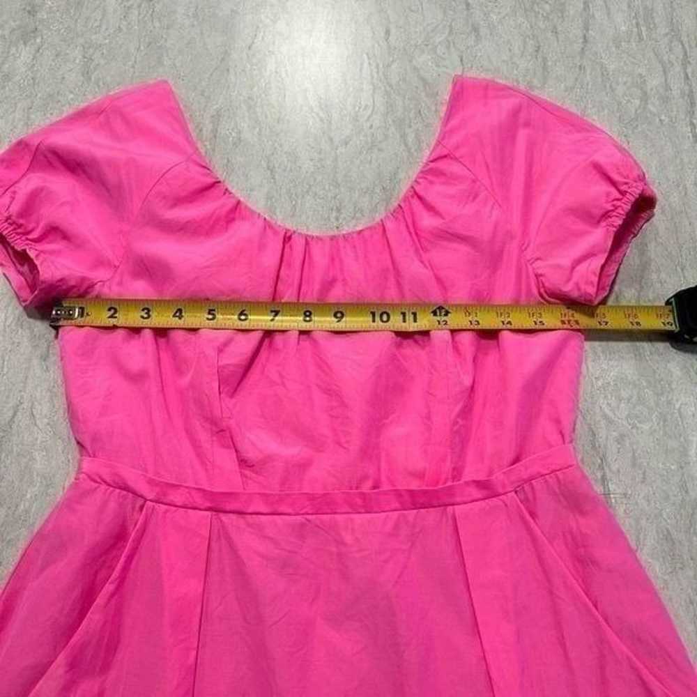 J Crew Silk Pink Barbiecore Babydoll Sheath Puff … - image 11