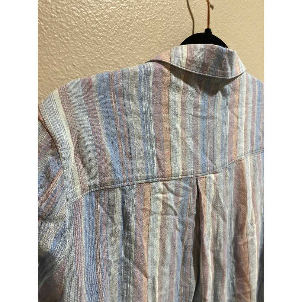 Chambray Striped Anthropologie Cloth & Stone Shir… - image 8