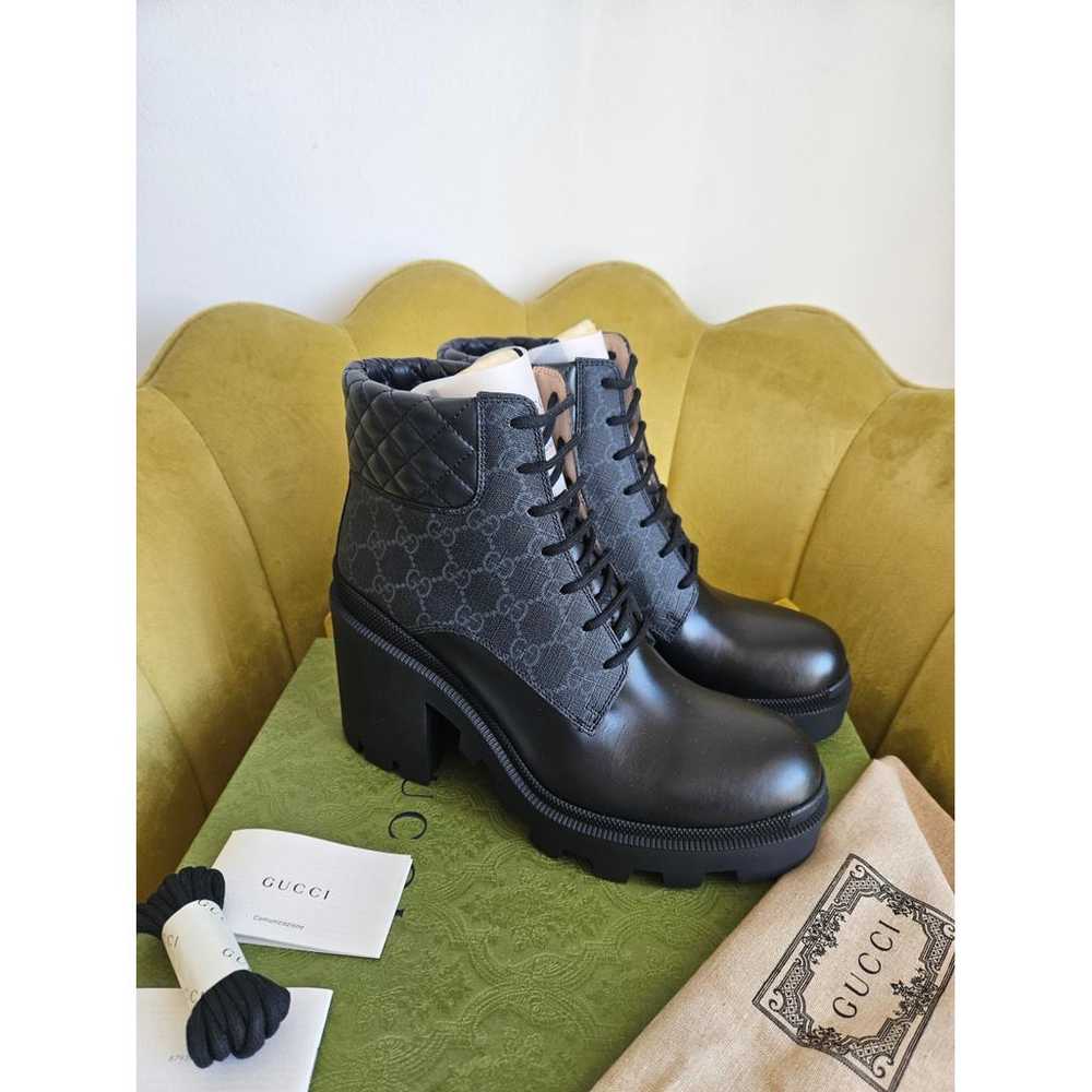 Gucci Leather biker boots - image 3