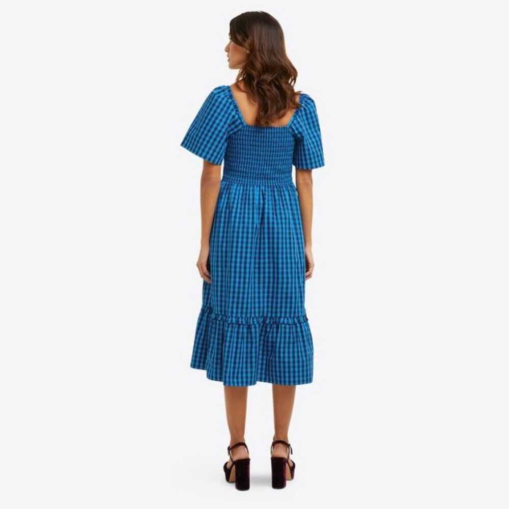 DRAPER JAMES Deana Smocked MIDI SHORT SLEEVE Dres… - image 2