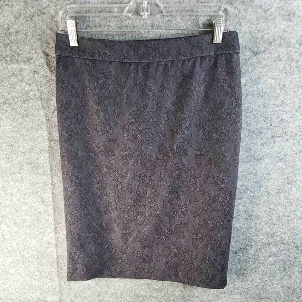 Vintage Elle Lace Print Pencil Straight Skirt Wom… - image 1