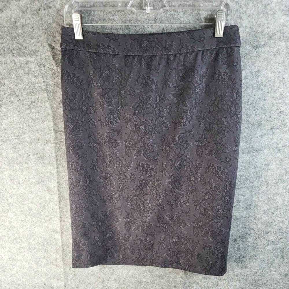 Vintage Elle Lace Print Pencil Straight Skirt Wom… - image 2