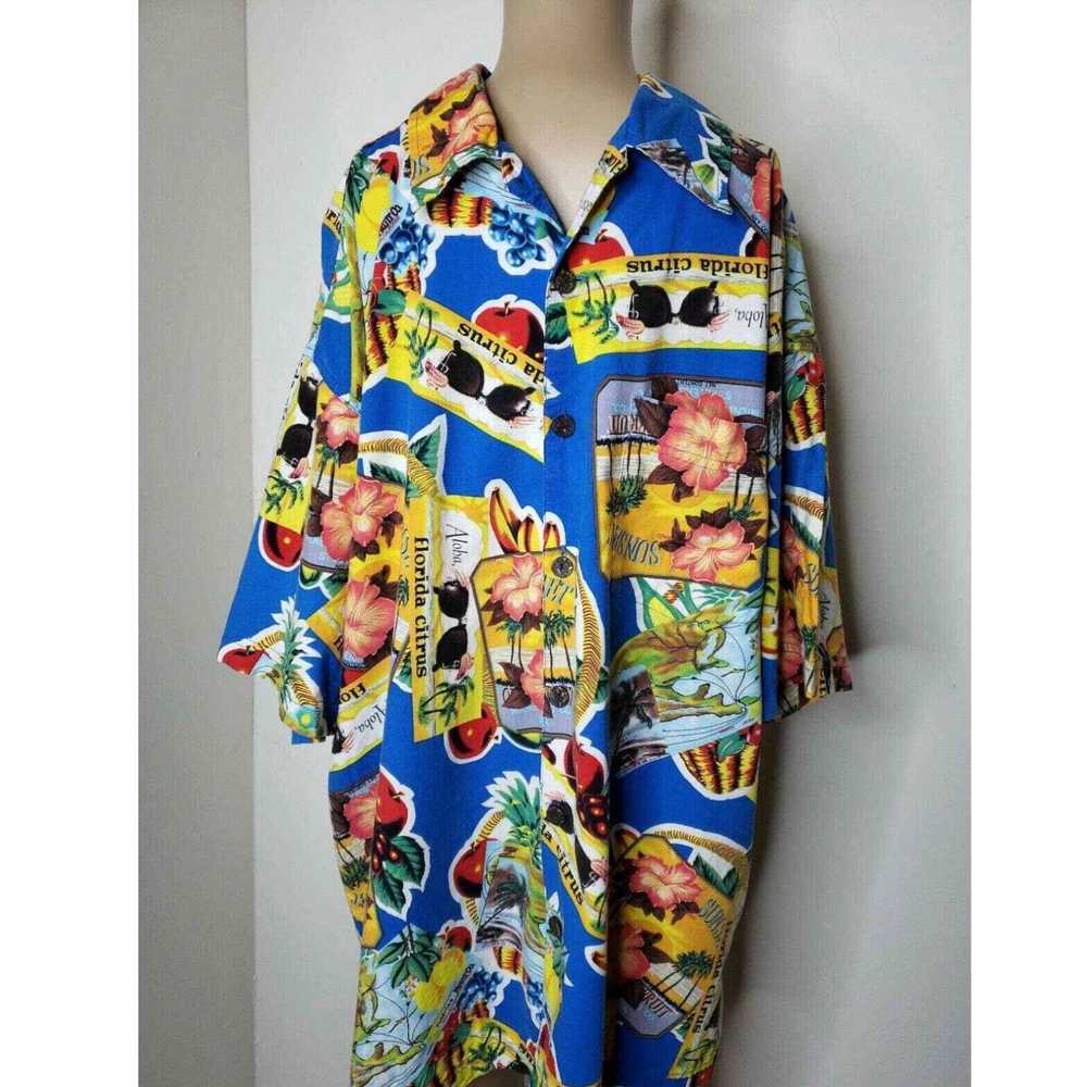 Vintage Cactus Black Label men's Novelty Shirt Fl… - image 2