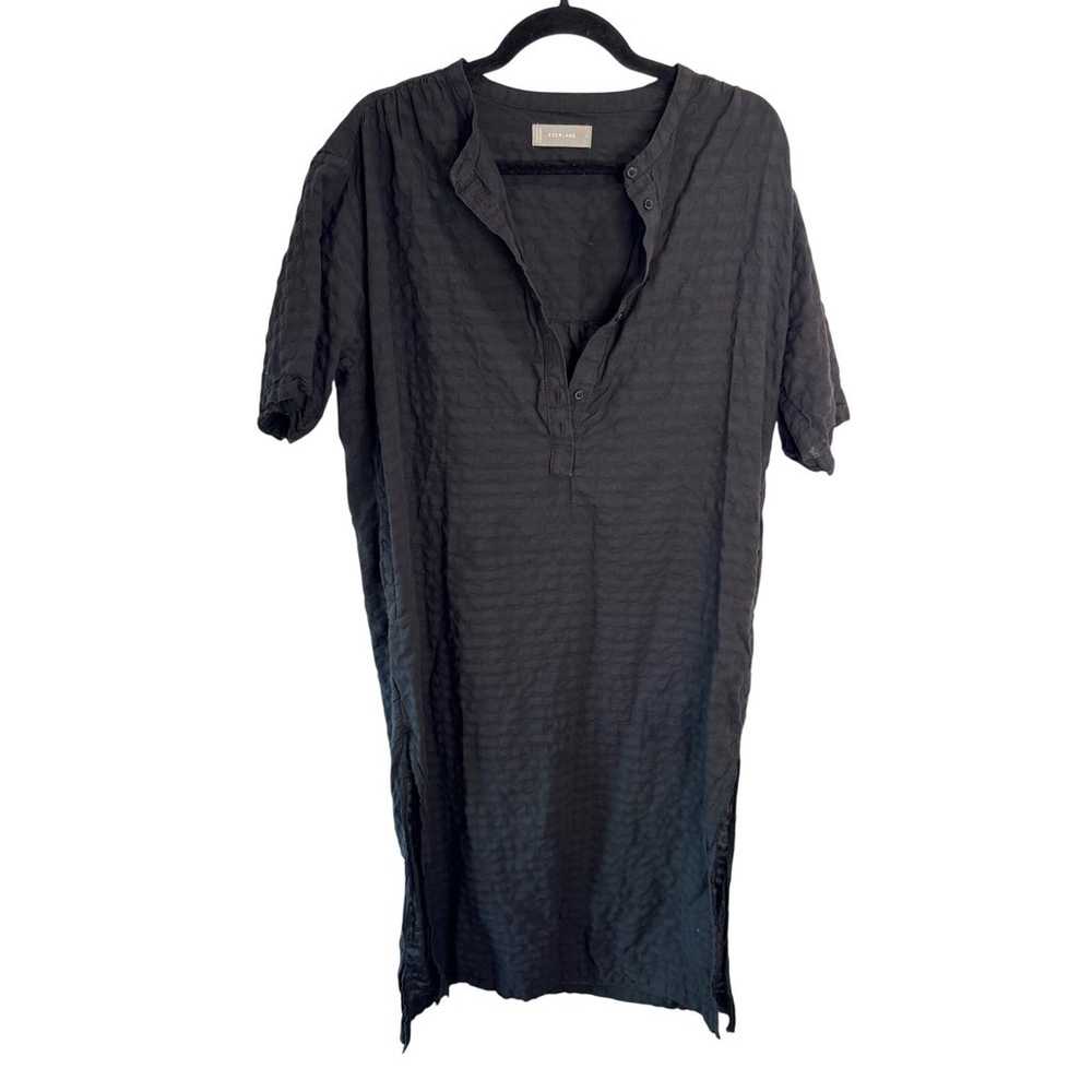 EVERLANE 100% Cotton The Caftan Dress Black Check… - image 3