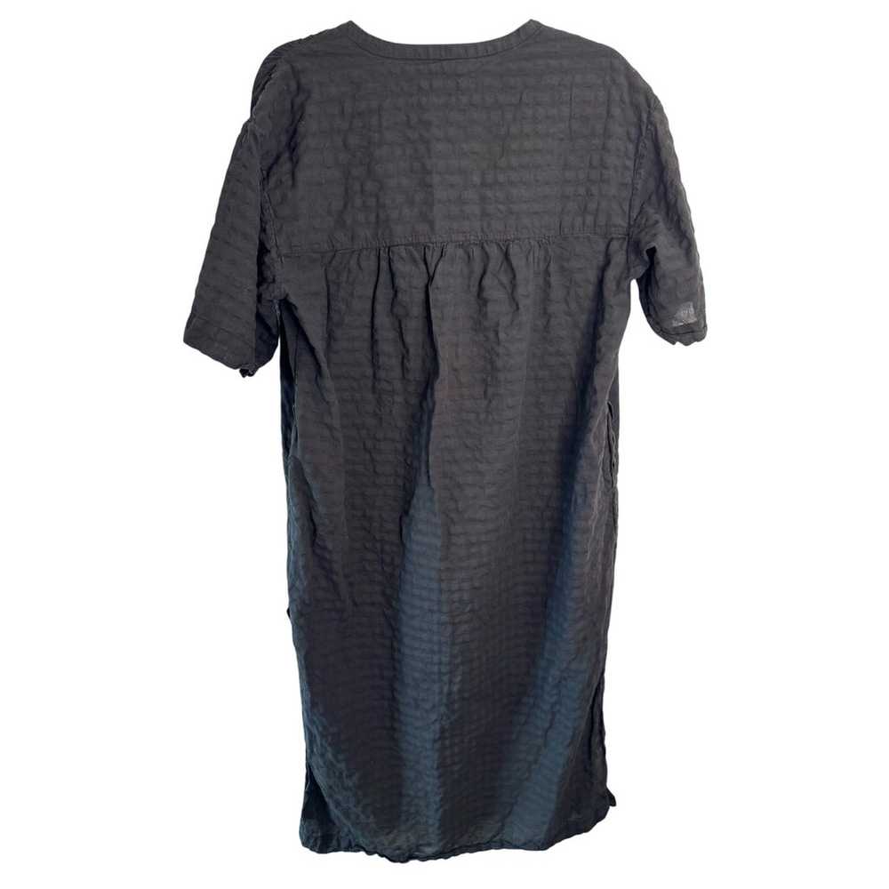 EVERLANE 100% Cotton The Caftan Dress Black Check… - image 8