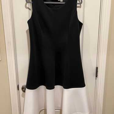 Black and White sleeveless Calvin and Klein dress