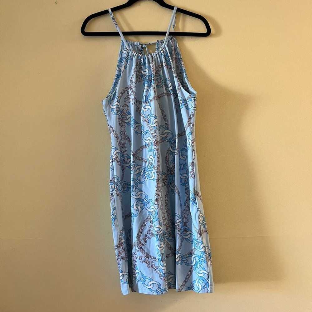 J. MCLAUGHLIN Maria Halter Dress Mini Light Blue … - image 1