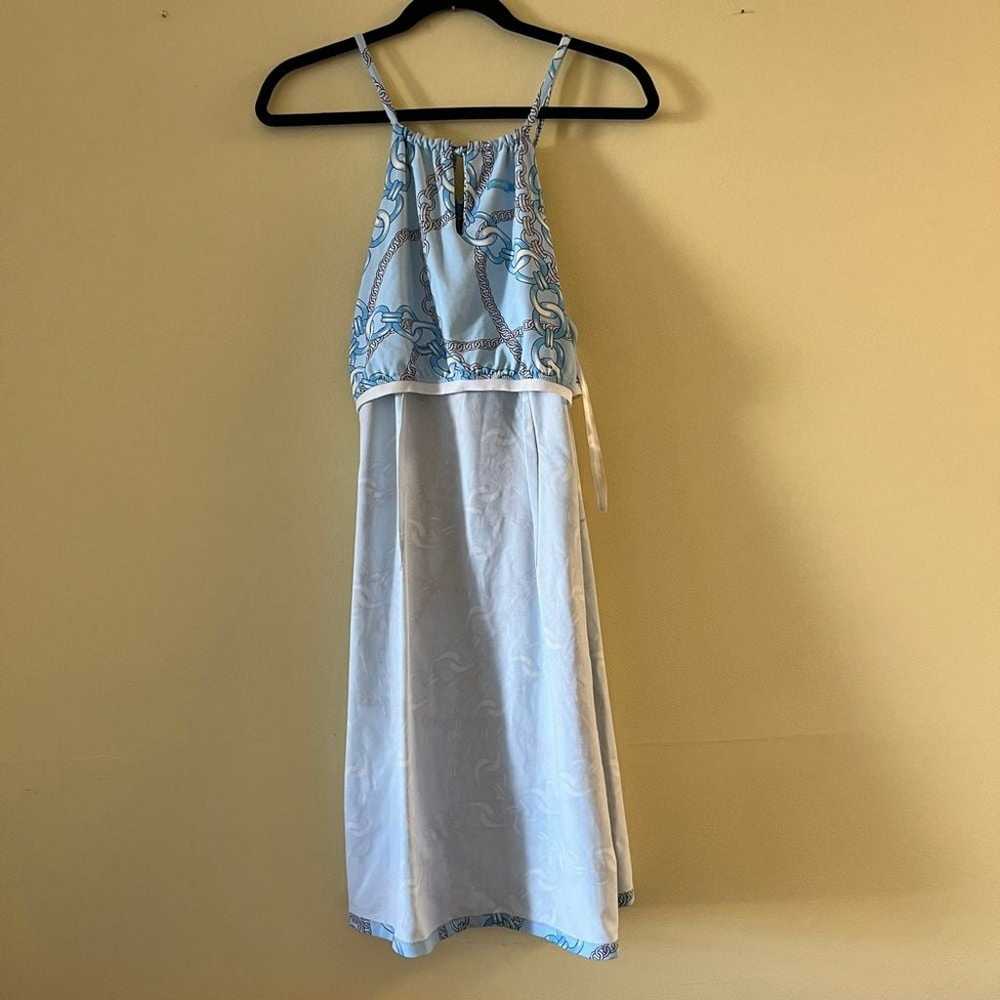 J. MCLAUGHLIN Maria Halter Dress Mini Light Blue … - image 6