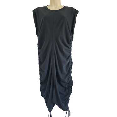 T by Alexanderwang Black Sleeveless Jersey Midi Dr