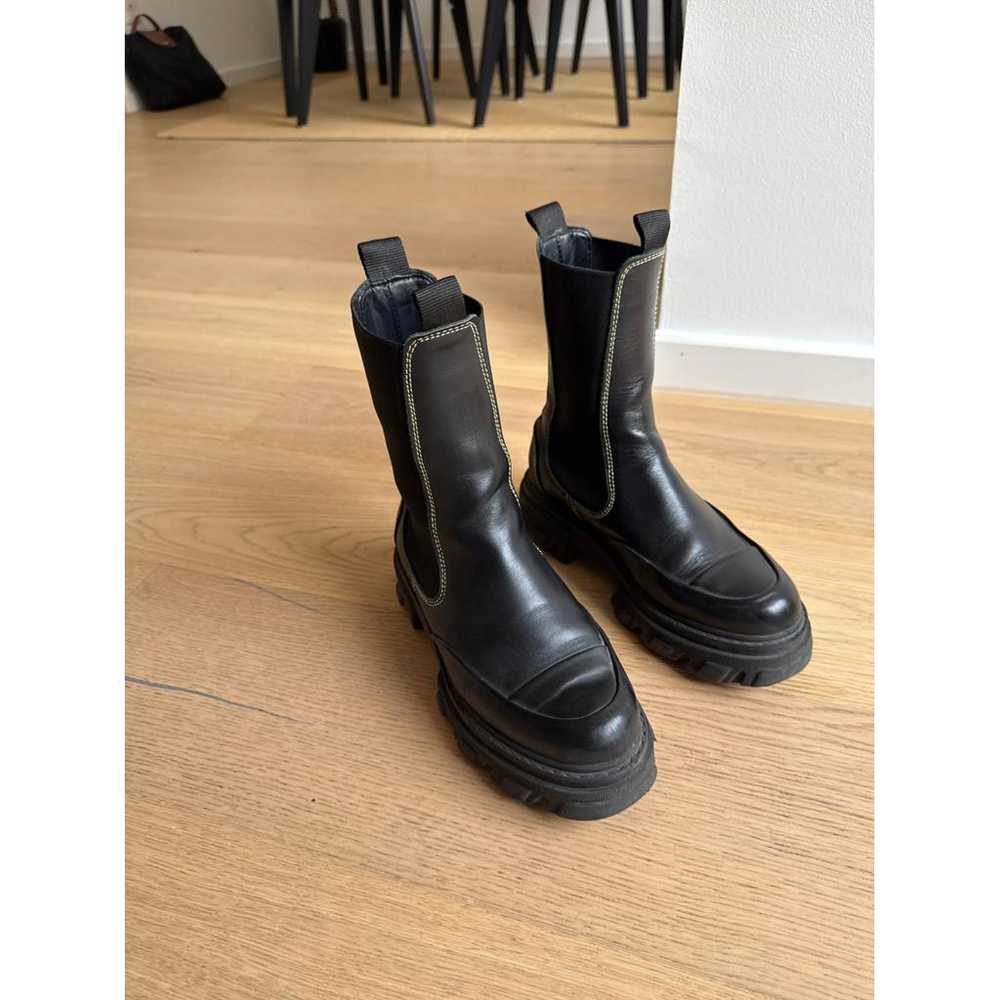 Ganni Patent leather biker boots - image 2