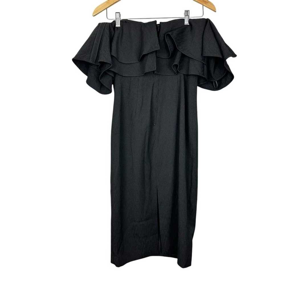 Keepsake Black Sleeveless Off the Shoulder Ruffle… - image 6