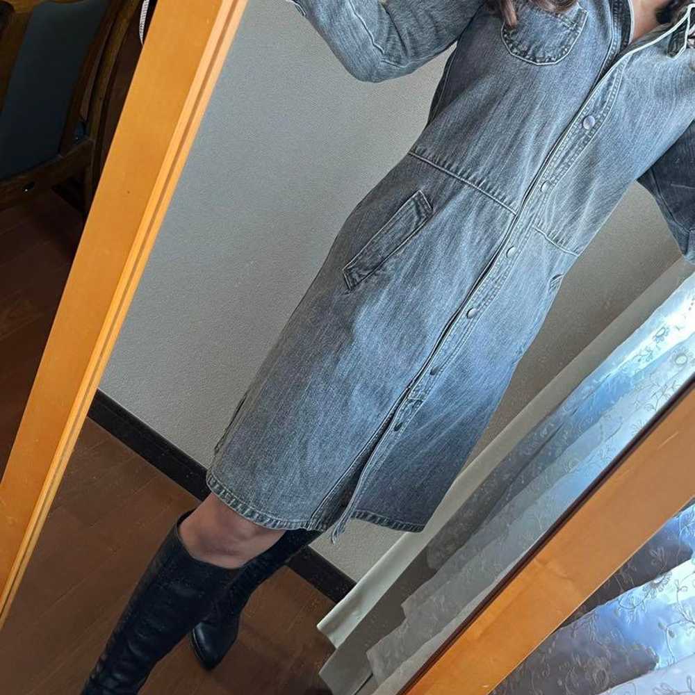 Denim Long Sleeve Shirt Dress Long Sleeve - image 1