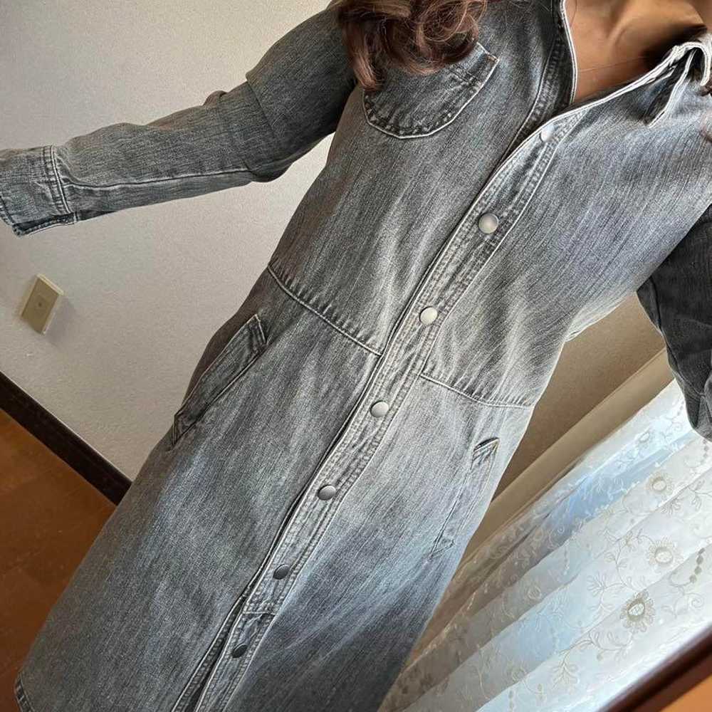 Denim Long Sleeve Shirt Dress Long Sleeve - image 4