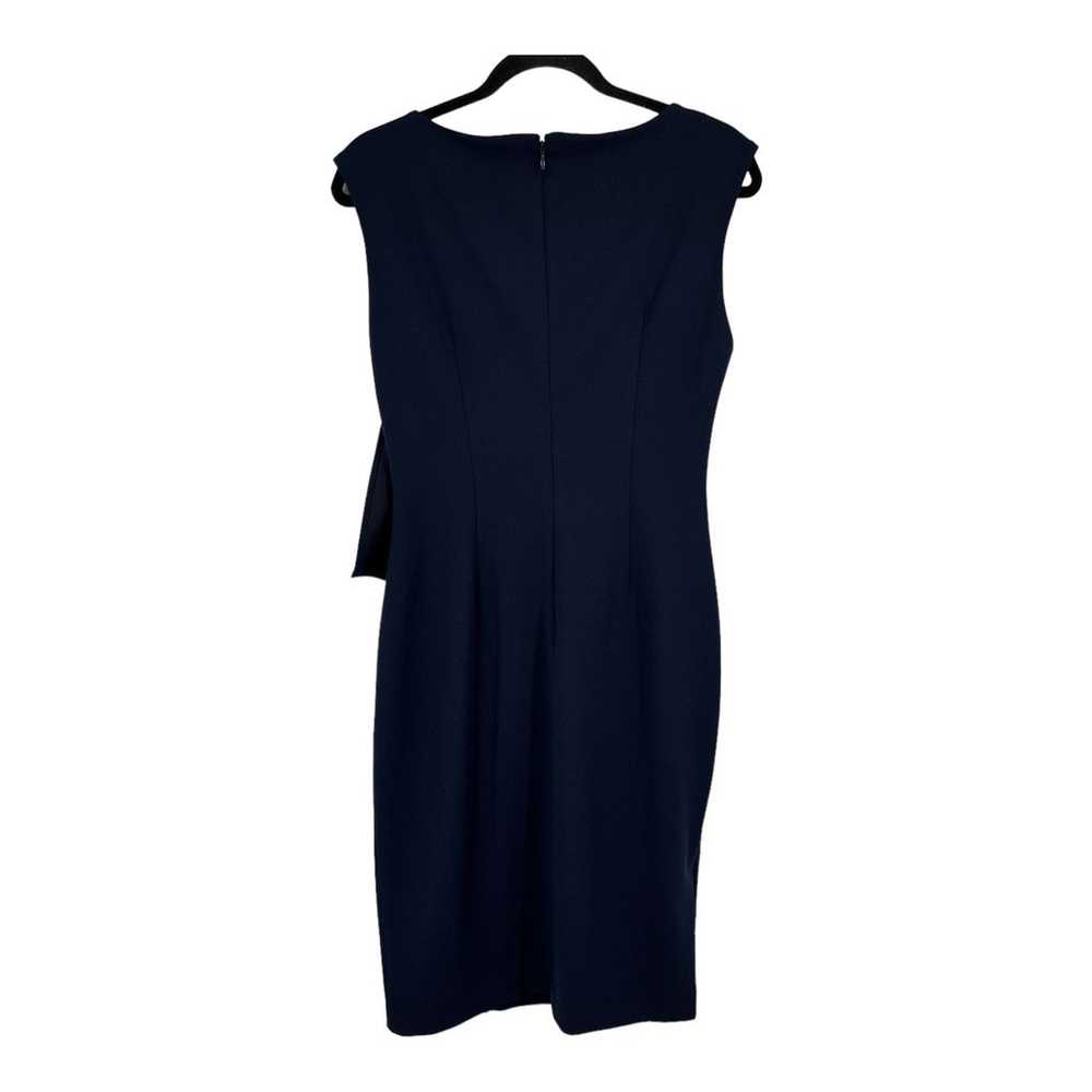 Calvin Klein dress Ruffle crepe sheath sleeveless… - image 4