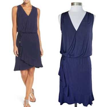 Tory Burch Jersey Knit Ruffled-Hem Wrap Dress in … - image 1