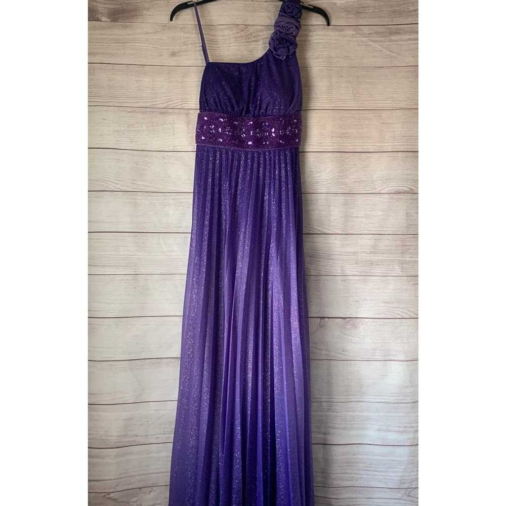 Xtraordinary Purple Ombre Glitter Gown Formal Dre… - image 1