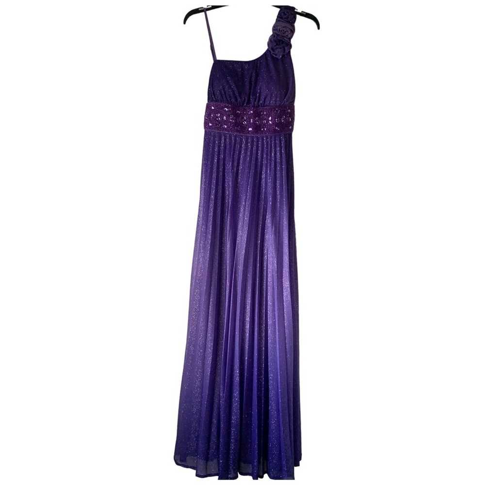 Xtraordinary Purple Ombre Glitter Gown Formal Dre… - image 2