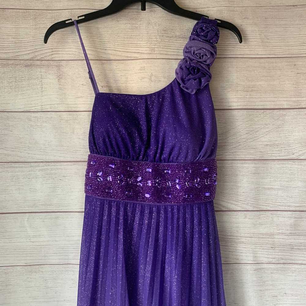 Xtraordinary Purple Ombre Glitter Gown Formal Dre… - image 3