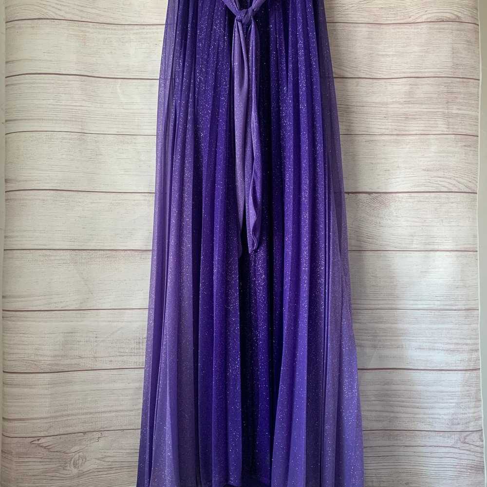 Xtraordinary Purple Ombre Glitter Gown Formal Dre… - image 7