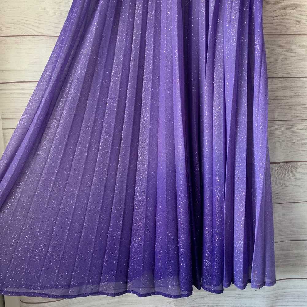 Xtraordinary Purple Ombre Glitter Gown Formal Dre… - image 9