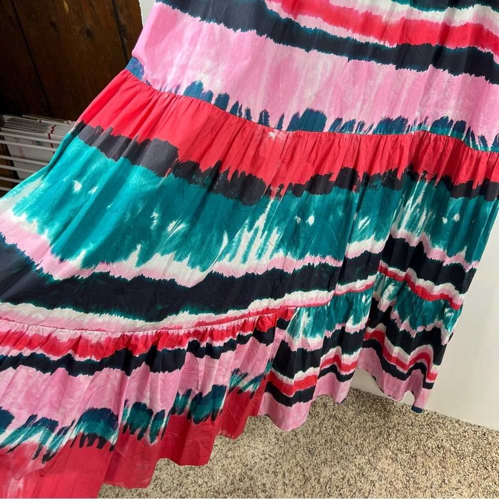 Tyler Boe Tie Dyed Tiered Maxi Dress Size L Hippi… - image 5