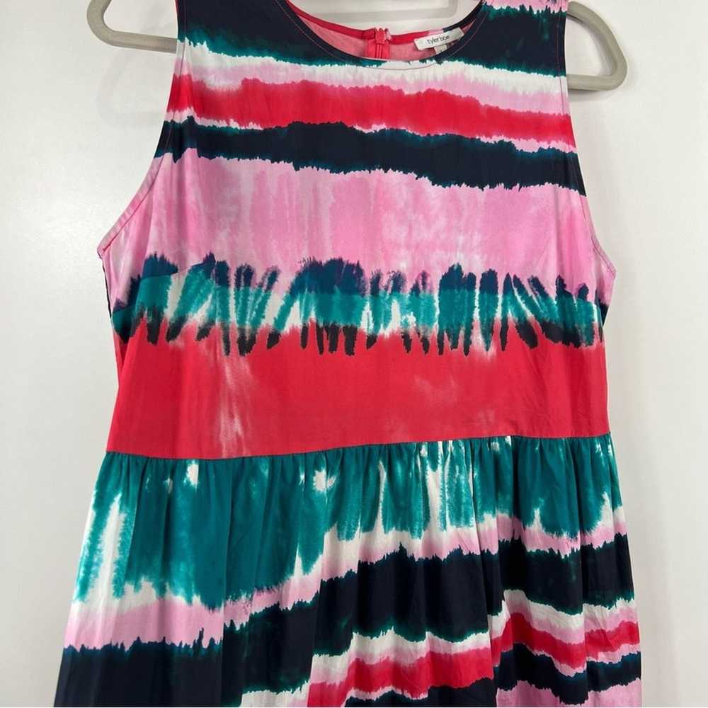 Tyler Boe Tie Dyed Tiered Maxi Dress Size L Hippi… - image 6