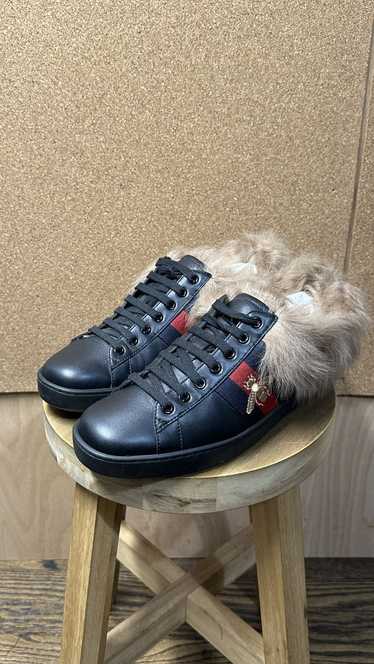 Gucci GUCCI Ace sneaker with fur