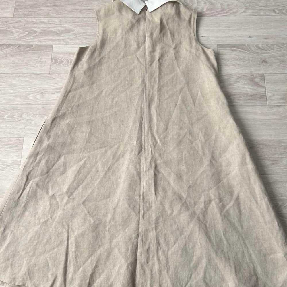 Rene Linen Sleeveless Dress 38 - image 3