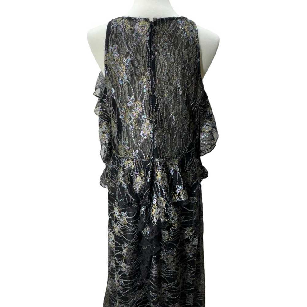 Tahari ASL Women's Metallic Lace Gown - image 10