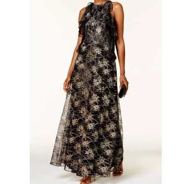 Tahari ASL Women's Metallic Lace Gown - image 1