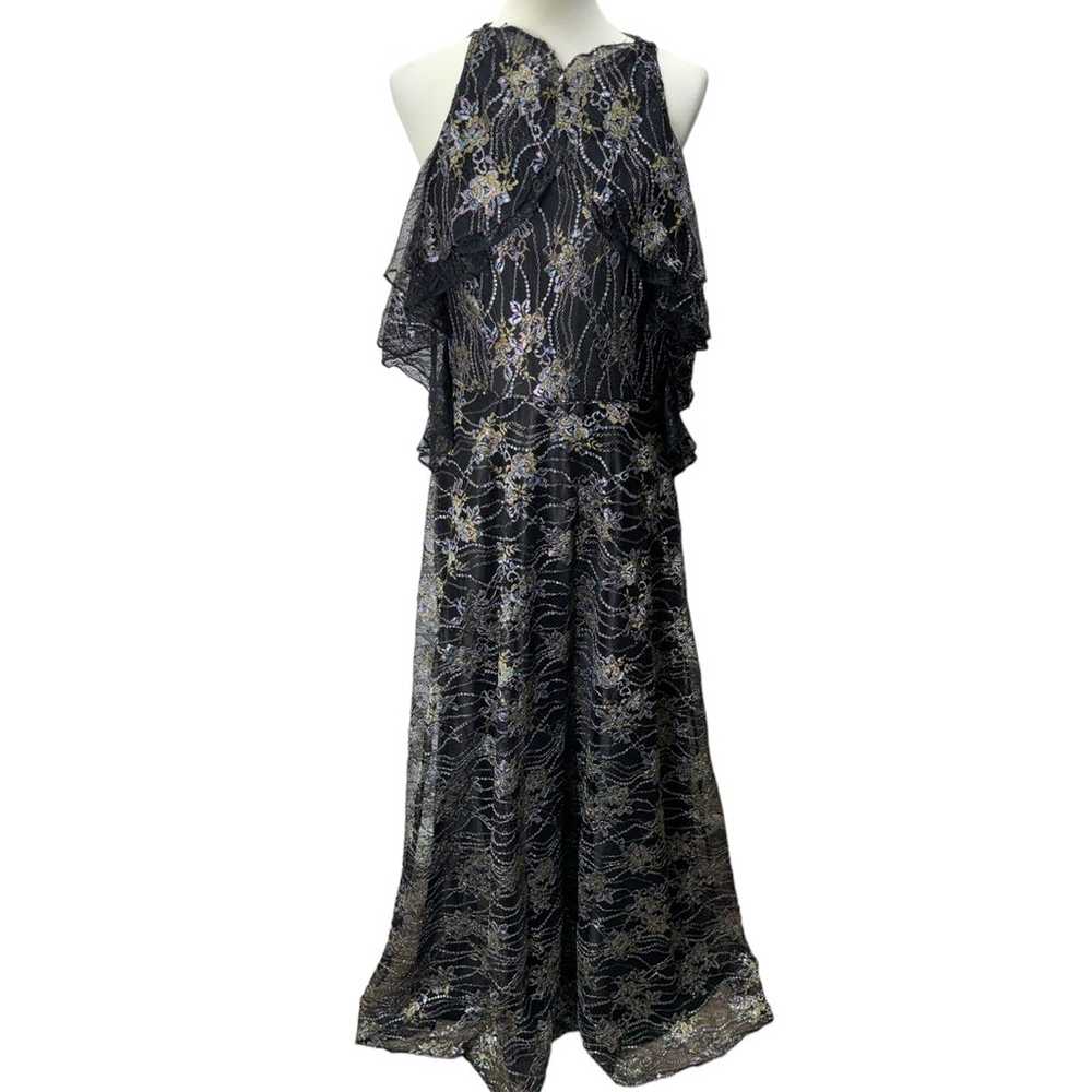 Tahari ASL Women's Metallic Lace Gown - image 2