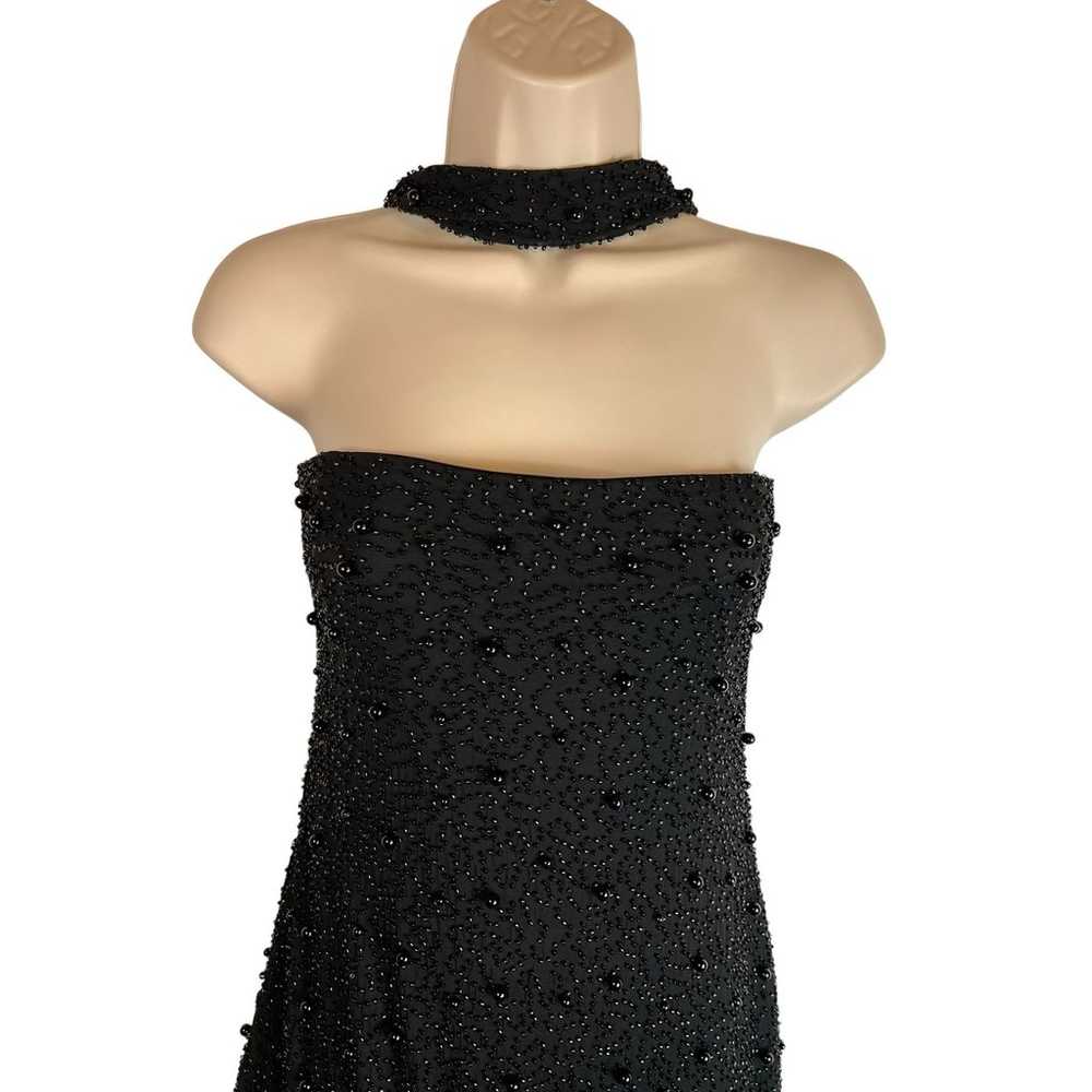 Oh Polly Belgravia Gown Black Beaded Dress Formal… - image 4