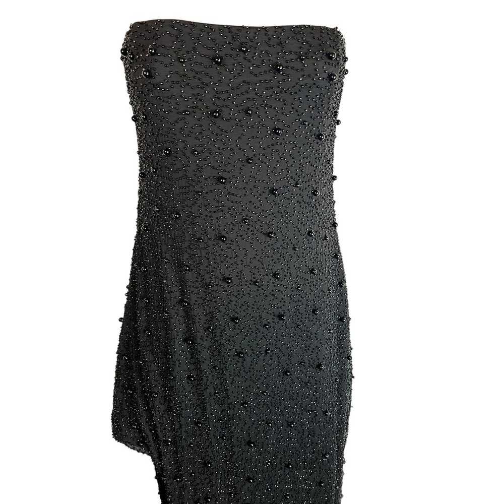 Oh Polly Belgravia Gown Black Beaded Dress Formal… - image 5