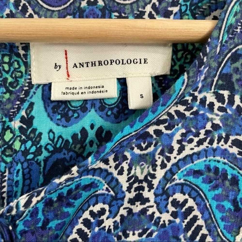 NWOT Anthropologie Lissa Blue Paisley Prints Romp… - image 8